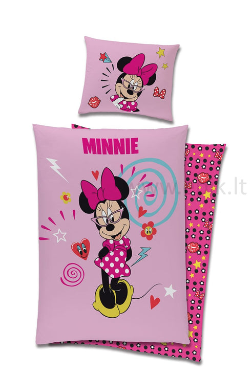 Vaikiškas  patalynės komplektas "Pinky Minnie"